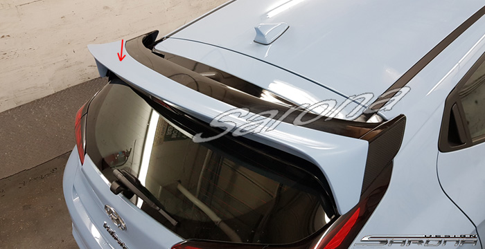 Custom Hyundai Veloster  Hatchback Roof Wing (2018 - 2020) - $375.00 (Part #HY-007-RW)